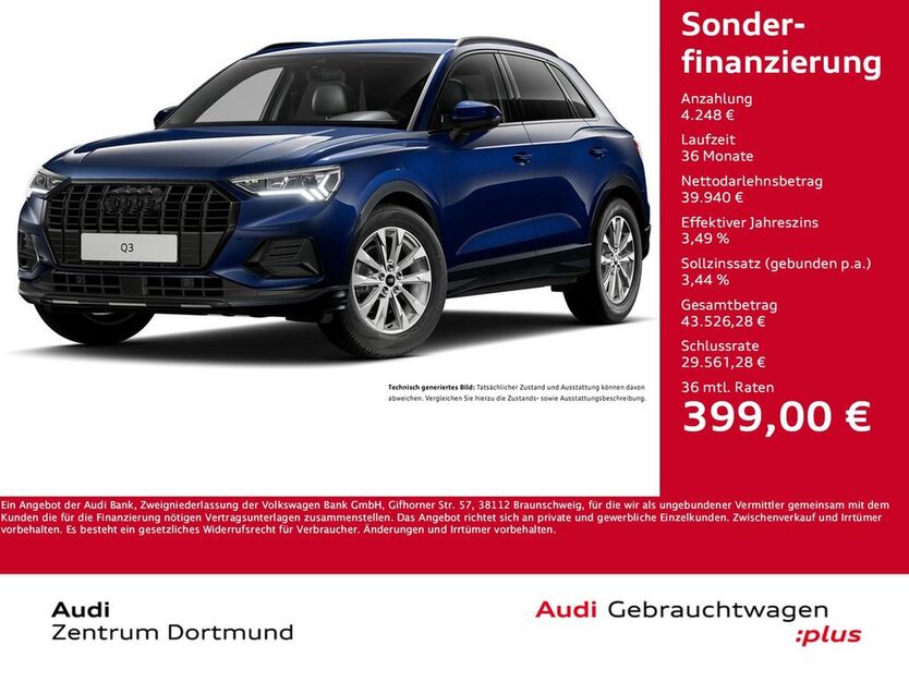 Audi Q3 7.427 km 44.188 € Dortmund 44143