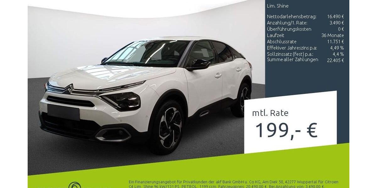 Citroen C4 4.490 km 19.980 &euro; Dortmund 44263