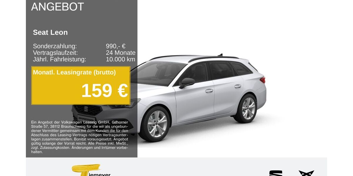 Seat Leon 11.109 km 27.970 &euro; Recklinghausen 45663