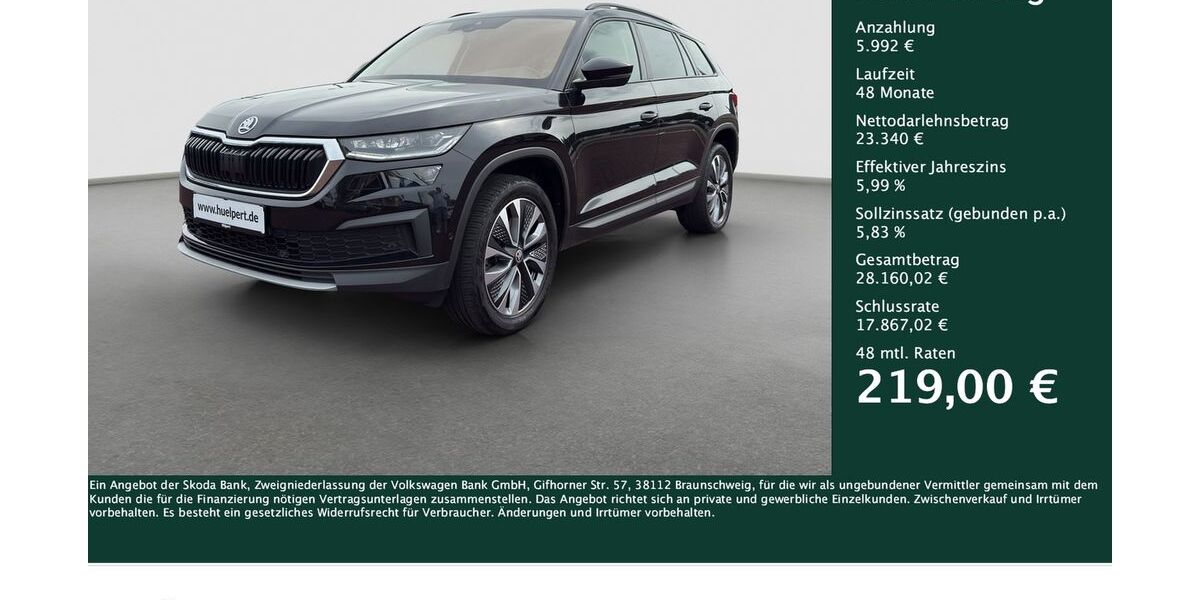 Skoda Kodiaq 99.035 km 29.332 &euro; Dortmund 44309