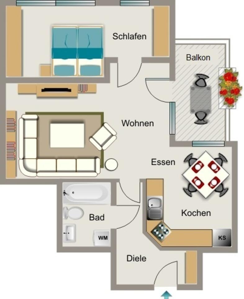 Die passende Wohnung von VIVAWEST mit Wohnberechtigungsschein. zimmer