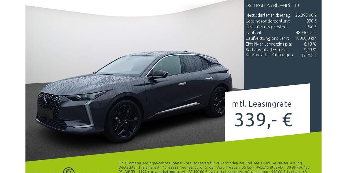 DS Automobiles DS4 1.361 km 26.390 &euro; Dortmund 44263