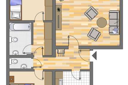 Wohnung zum Mieten in Dorsten 414,58 € 80.2 m² 3.5 zimmer