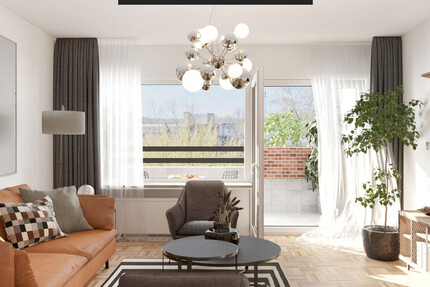 Wohlfühlwohnung in guter Nachbarschaft und Blick auf den Florian 4 zimmer