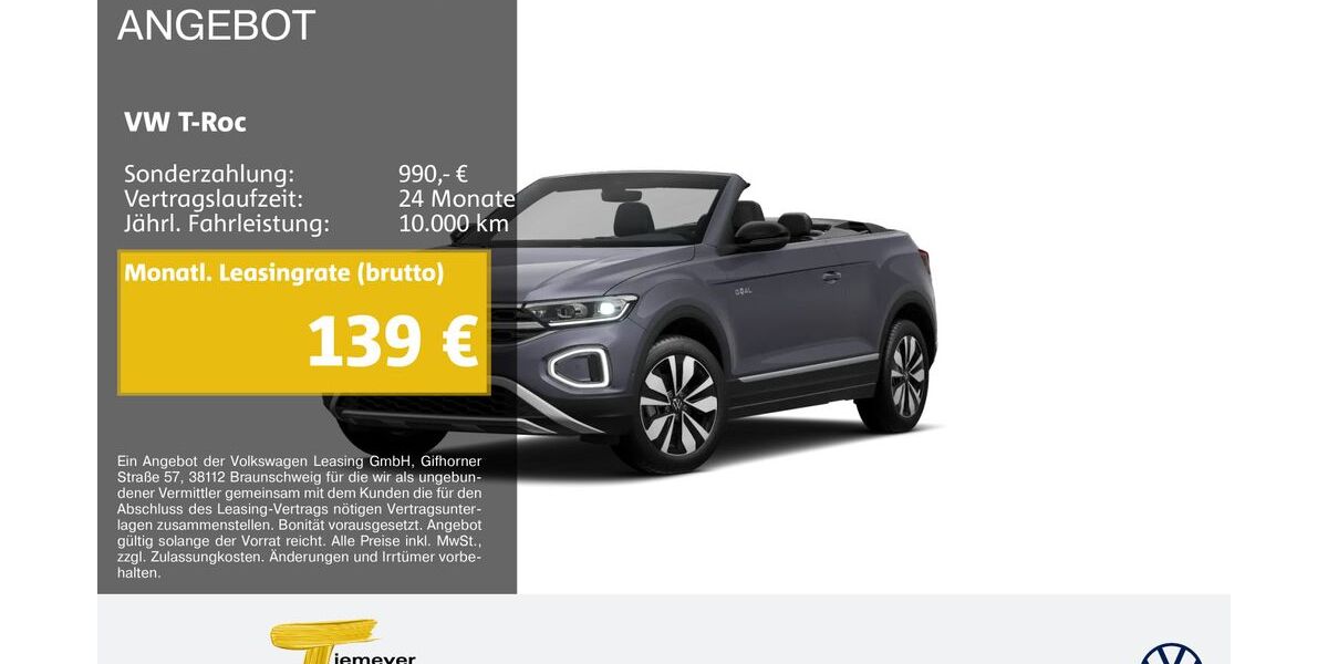 VW T-Roc 18.770 km 23.340 &euro; Herne 44653
