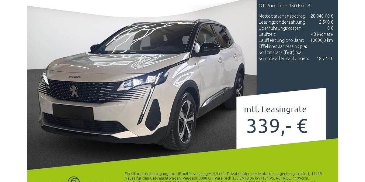Peugeot 3008 22.104 km 28.699 &euro; Dülmen 48249
