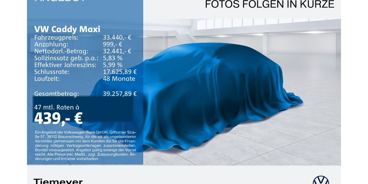 VW Caddy 48.630 km 32.720 &euro; Recklinghausen 45663