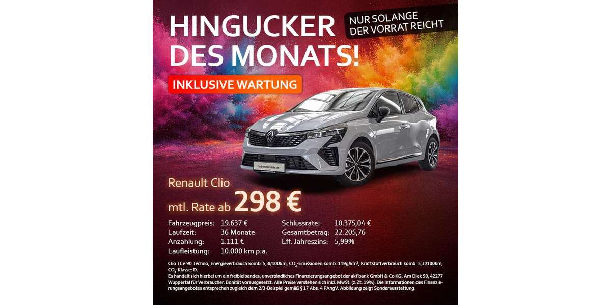 Renault Clio 12.204 km 17.888 &euro; Witten 58454