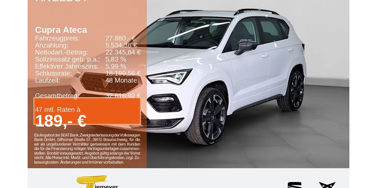 Cupra Ateca 20.749 km 27.650 &euro; Bochum 44809