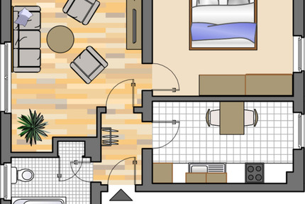 Wohnung Herten - 2 Zimmer, 46 m&sup2;, 389&euro; | Angebot:25258290
