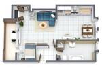 Etagenwohnung Dortmund Eving - 1 Zimmer, 51 m&sup2;, 510&euro; | Angebot:26867470