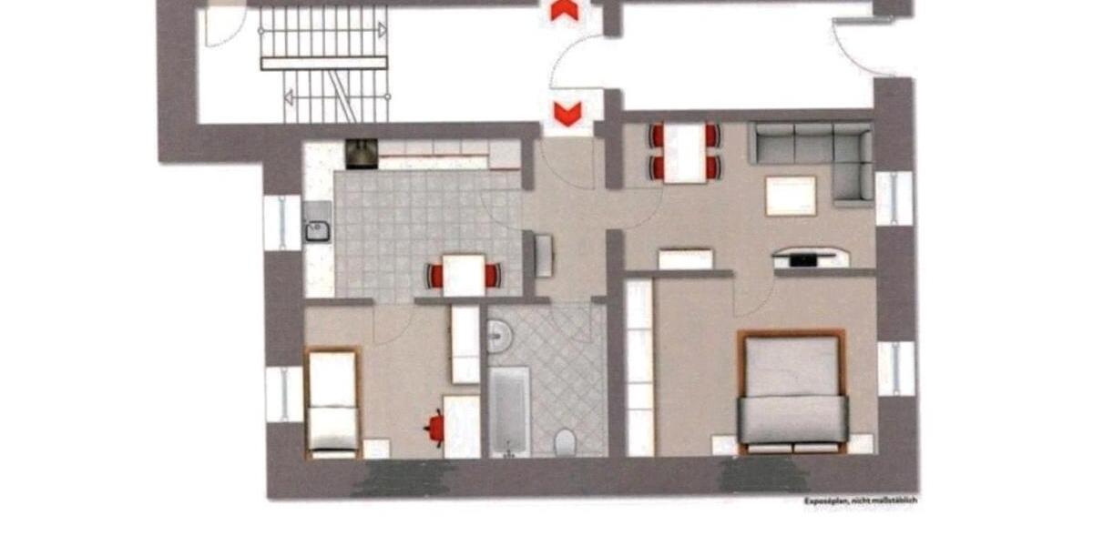 Etagenwohnung Hattingen Niederbonsfeld - 3 Zimmer, 68 m&sup2;, 630&euro; | Angebot:24584363