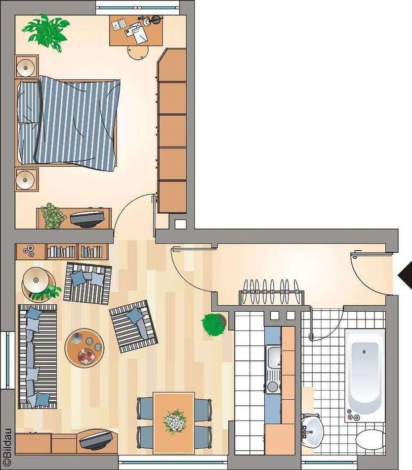 Wohnung zum Mieten in Recklinghausen 186,52 € 44.68 m²
