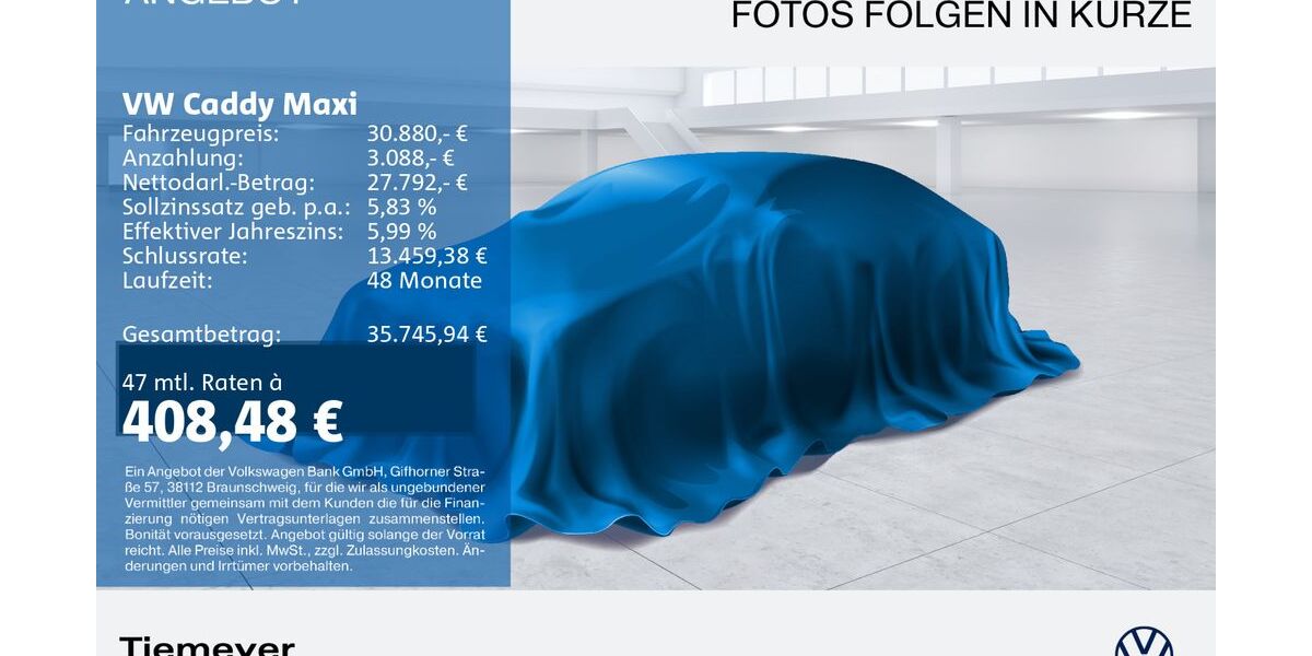 VW Caddy Maxi 52.603 km 30.440 &euro; Recklinghausen 45663