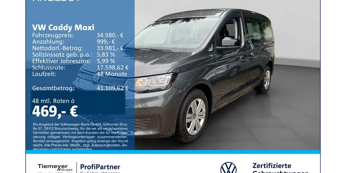 VW Caddy Maxi 4.999 km 34.980 &euro; Recklinghausen 45663
