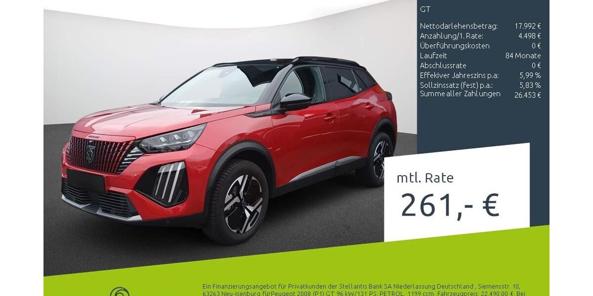 Peugeot 2008 21.845 km 22.689 &euro; Dülmen 48249