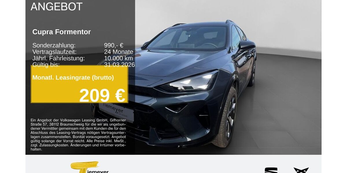 Cupra Formentor 21.912 km 32.630 &euro; Recklinghausen 45663