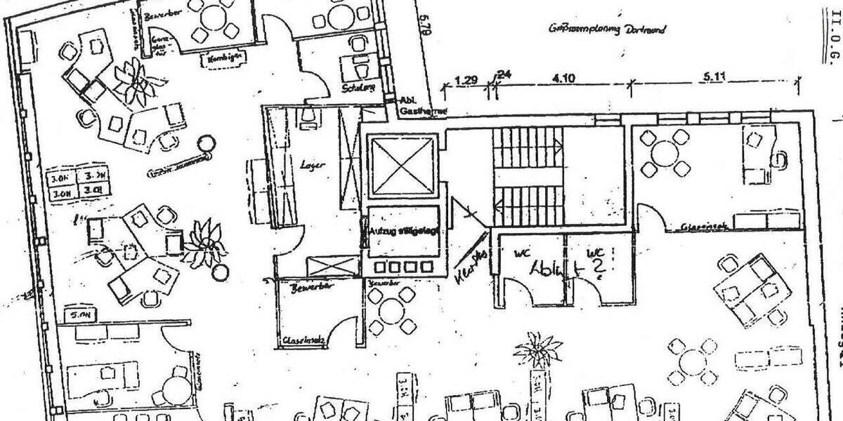 Gewerbeobjekt Dortmund Mitte - 9 Zimmer, 138 m&sup2;, 1.385&euro; | Angebot:26867044