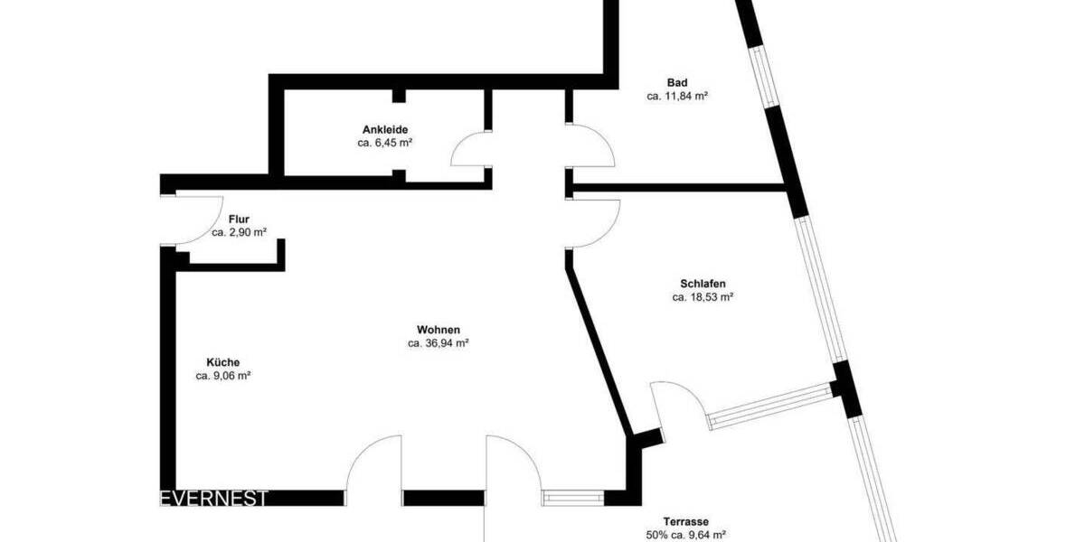 Ruheoase am PHOENIX-See: Hochwertige Erdgeschosswohnung mit Terrasse und Garten 2 zimmer