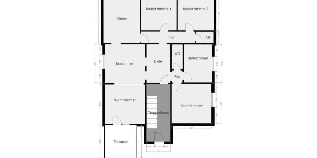Etagenwohnung Bochum Gerthe - 5 Zimmer, 133 m&sup2;, 298.000&euro; | Angebot:24594285