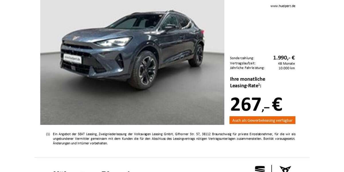 Cupra Formentor 11.017 km 32.455 &euro; Dortmund 44269