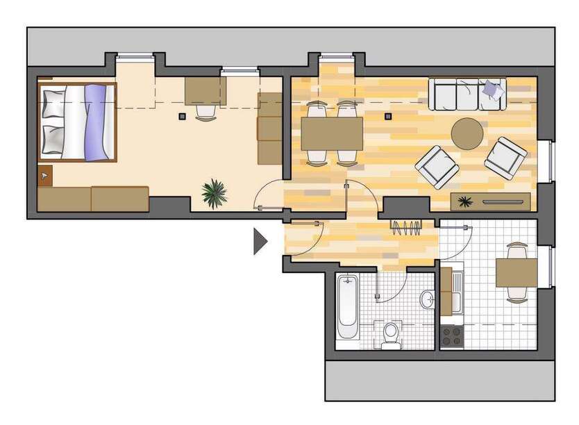 Wohnung zum Mieten in Marl 429 € 53.99 m² 2 zimmer