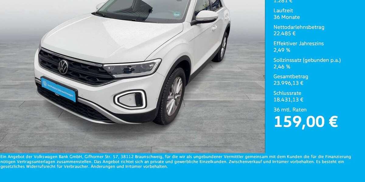 VW T-Roc 6.666 km 23.766 &euro; Dortmund 44141