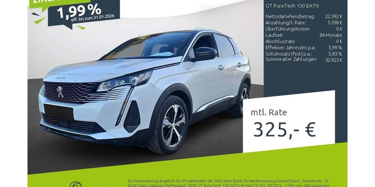 Peugeot 3008 24.262 km 25.270 &euro; Dülmen 48249