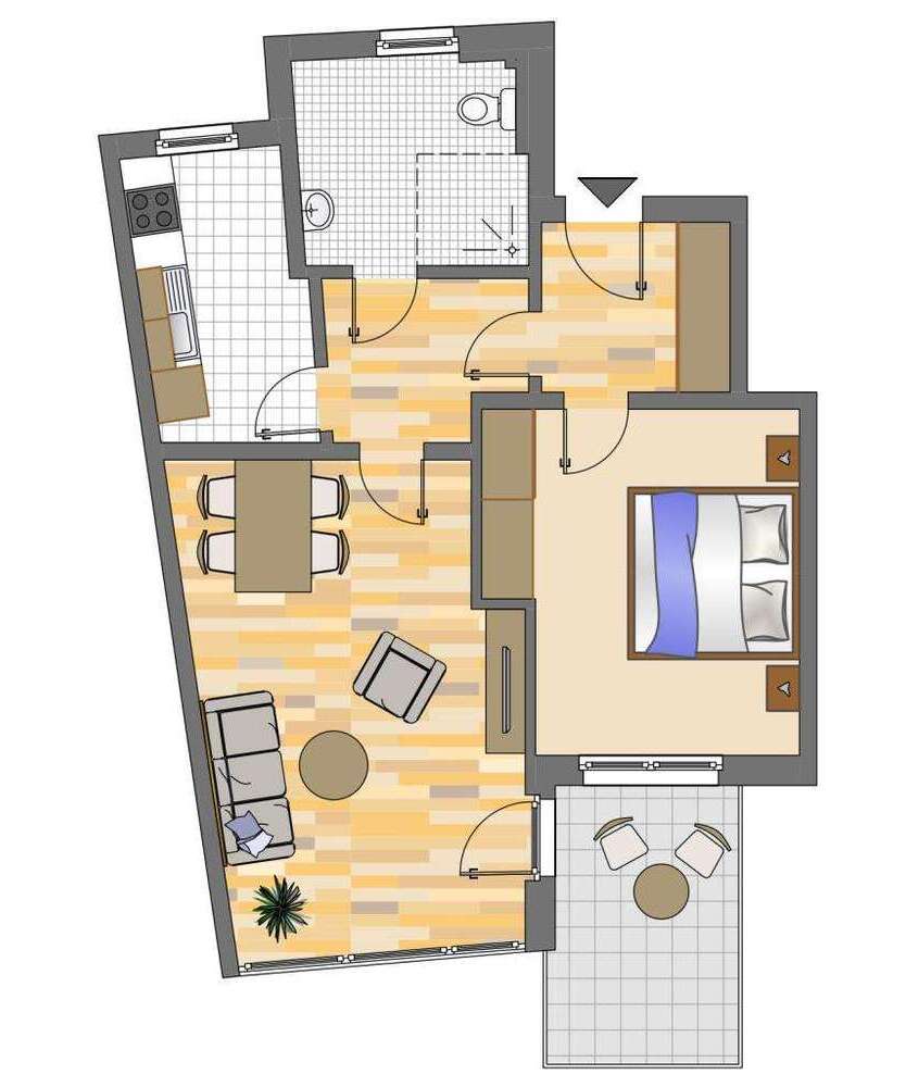 Wohnung zum Mieten in Dortmund 319,88 € 58.21 m²