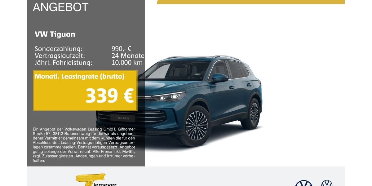 VW Tiguan 13.181 km 45.940 &euro; Marl 45770