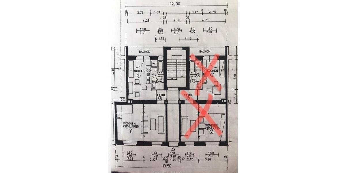 Erdgeschoßwohnung Dortmund Innenstadt Nord - 3 Zimmer, 47 m&sup2;, 119.000&euro; | Angebot:27096944
