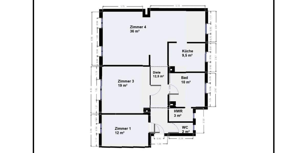 Erdgeschoßwohnung Dortmund Gartenstadt - 3 Zimmer, 104 m&sup2;, 950&euro; | Angebot:25378614
