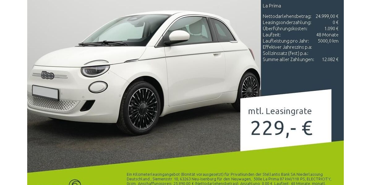 Fiat 500e 2.000 km 24.999 &euro; Dülmen 48249