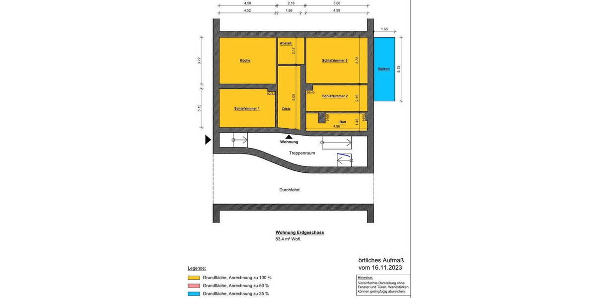 Etagenwohnung Herne Herne-Mitte - 3 Zimmer, 83 m&sup2;, 135.000&euro; | Angebot:25803288