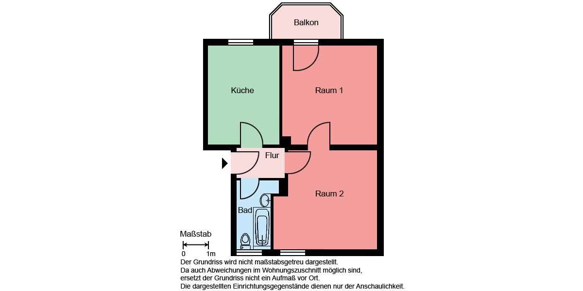 Etagenwohnung Castrop-Rauxel Rauxel - 2 Zimmer, 52 m&sup2;, 459&euro; | Angebot:27147607