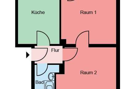 Wohnung Castrop-Rauxel Rauxel - 2 Zimmer, 52 m&sup2;, 459&euro; | Angebot:27147607