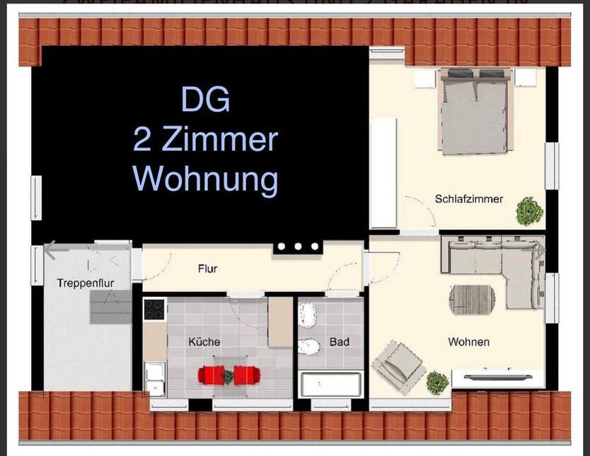 2 Zimmer Wohnung in Südkamen zimmer