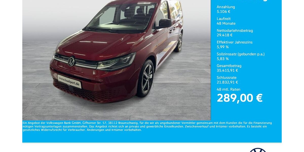 VW Caddy 7.589 km 33.644 &euro; Dortmund 44379