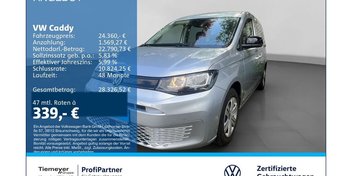 VW Caddy 55.354 km 23.780 &euro; Recklinghausen 45663