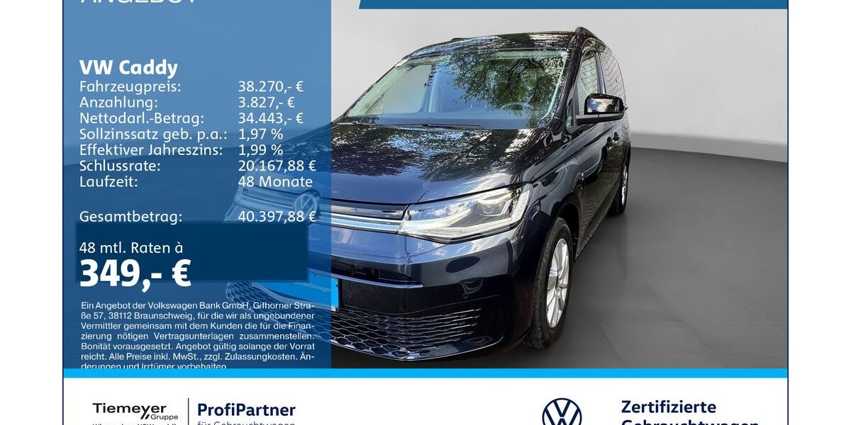 VW Caddy 12.143 km 37.730 &euro; Recklinghausen 45663