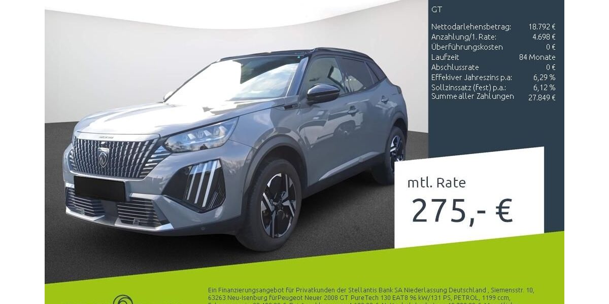 Peugeot 2008 26.396 km 23.720 &euro; Dülmen 48249
