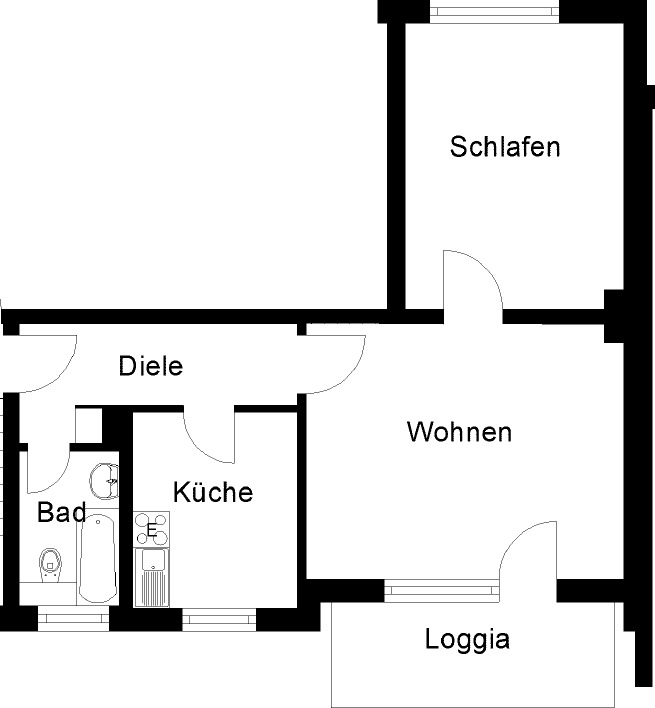 Attraktive 2,5 Raum Wohnung mit Balkon – mitten in Wanne-Mitte zimmer