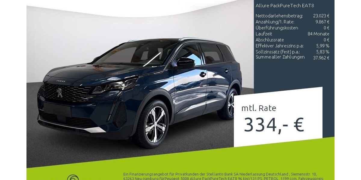 Peugeot 5008 42.385 km 32.333 &euro; Dülmen 48249