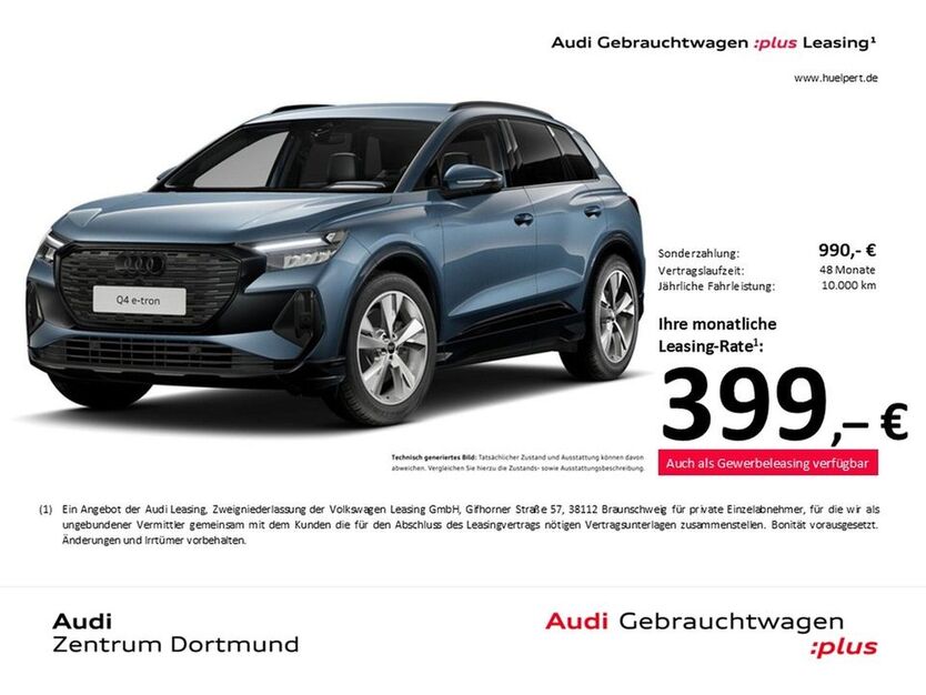 Audi Q4 e-tron 7.893 km 45.615 € Dortmund 44143