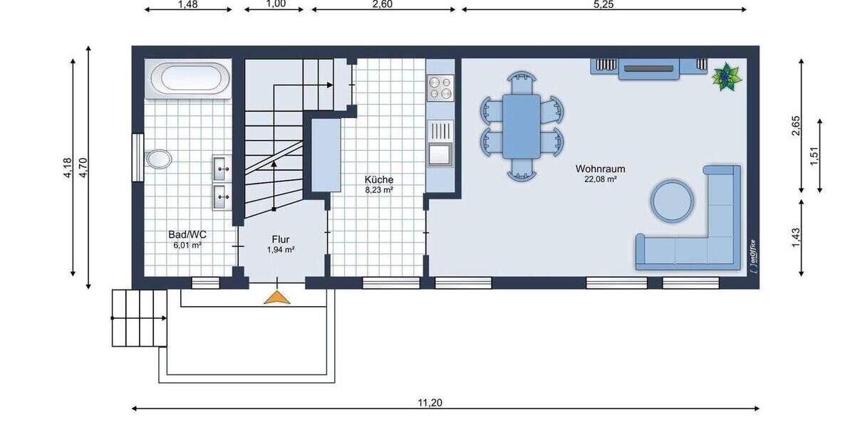 Mehrfamilienhaus, Wohnhaus Dortmund Neuasseln - 3 Zimmer, 72 m&sup2;, 199.000&euro; | Angebot:25313827