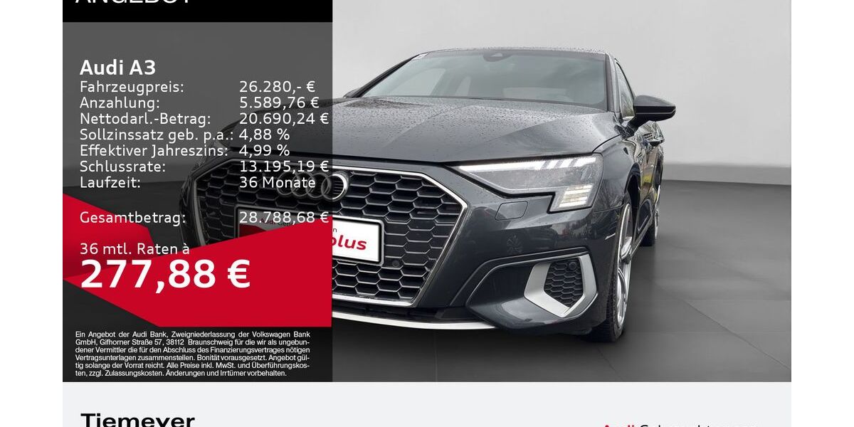 Audi A3 34.279 km 24.880 &euro; Dorsten 46284