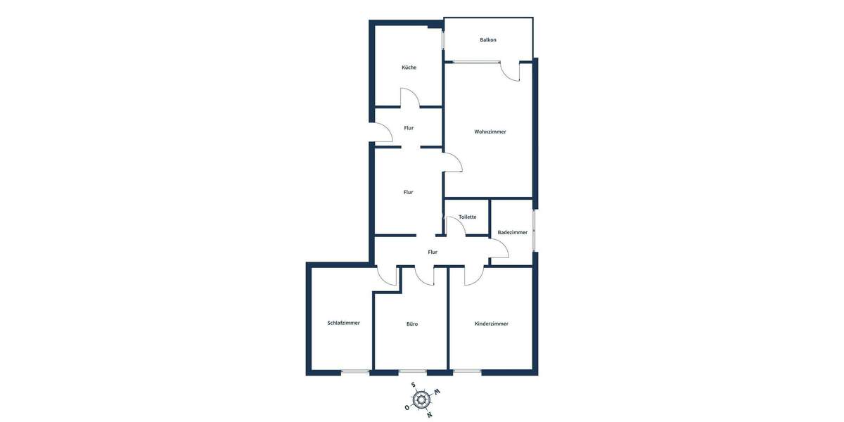Etagenwohnung Bochum Wiemelhausen - 4 Zimmer, 96 m&sup2;, 269.000&euro; | Angebot:24835280