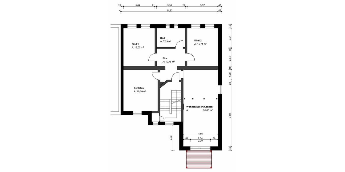 Etagenwohnung Witten Rüdinghausen - 4 Zimmer, 105 m&sup2;, 1.800&euro; | Angebot:25050193