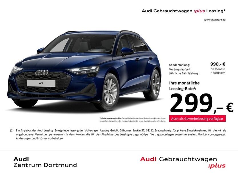 Audi A3 8.740 km 35.130 € Dortmund 44143