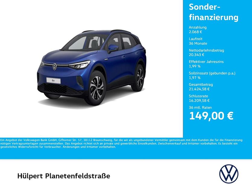 VW ID.4 36.969 km 22.280 € Dortmund 44379